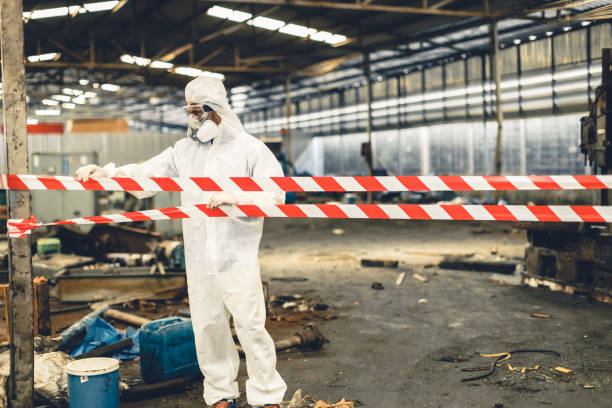 Professional Infectious Disease Decontamination technician working in Townsend, WI